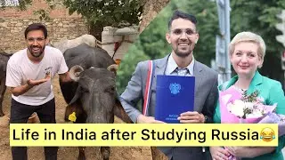 Life in INDIA vs RUSSIA 2024 Reality 😂 Indian village, Food and Temple