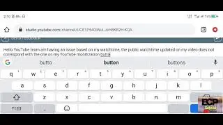 How To Solve The Issues Of Your YouTube Channel Public Watchtime Not Updating In Monitizetion Area.