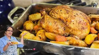 Juiciest Roasted Chicken // One Pot Dish Step by Step ❤️