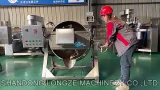 Electric Thermal Oil Jacketed Kettle Double Jacketed Cooking Mixer#cookingpot#jacketkettle#
