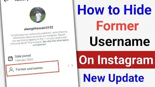 How to Hide Former Username On Instagram 2024 | Hide Instagram Old Username|Turn Off Former Username