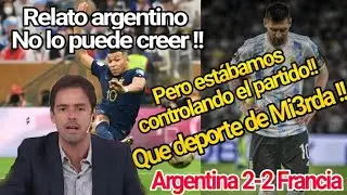 Así no lo podían creen los argentinos tras el empate de Mbappe en la Final Mundial 2022