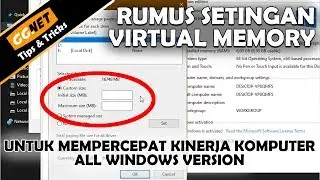 Rumus Cara Menambah RAM Komputer Dengan Virtual Memory
