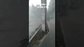 гроза с проливным дождем, градом и усиленным ветром