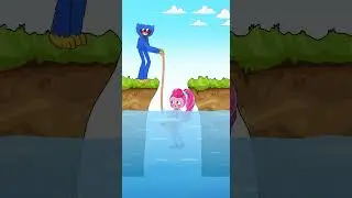 Who will save Mommy Long Legs from Sharks #shorts #animation #memes