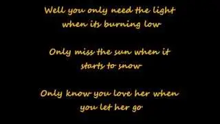 Passenger -Let Her Go - (Lyrics)