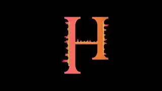 H - Letter | Audio Spectrum |  Visualizer | Equalizer | Bass Boost Alphabet | OVERLY | NO COPYRIGHT