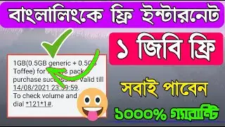 বাংলালিংক ফ্রি ইন্টারনেট Banglalink 1GB Internet 2021 | BL Internet Offer 2021