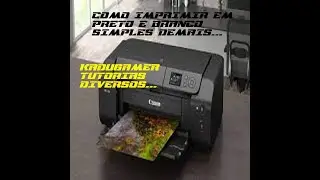 Como Imprimir em preto e branco Simples demais