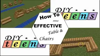 Simple & Effective Table and Chair Ideas - Minecraft