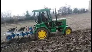 Orba malotraktorem🚜 dvouradličný pluh obracák 🧐