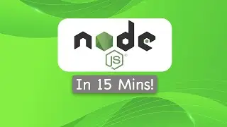 Node js crash course in 15 mins! | Learn node.js by making a simple full stack web application.