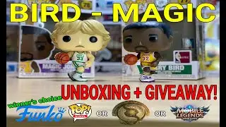 FUNKO POP! MAGIC JOHNSON & LARRY BIRD - Unboxing + Giveaways