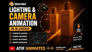 ✨ Create a Stunning Perfume Advertisement in Blender! 🌊💎