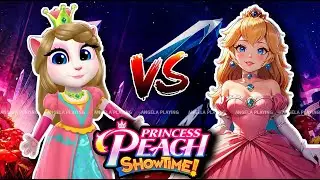 My Talking Angela 2 | Angela Vs Princess Peach Super Mario Bros | Princess Peach Vs Angela Cosplay