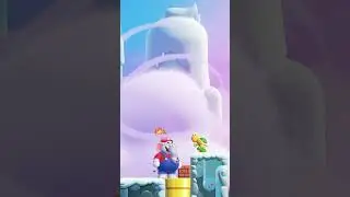 Super Mario Bros. Wonder - Infinite 1-Up Trick in "Up 'n' Down with Puffy Lifts" #Shorts