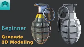 Hard Surface Modeling|Hand Gernade Modeling in Maya|Maya Beginner Tutorial|
