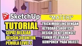 tutorial cepat belajar sketchup LEVEL2 