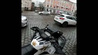 Заехал на квадроцикле в город, а ГИБДД тут как тут! Дыхание сперло. Думал все, приехал, но повезло!