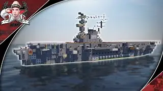 Minecraft: WW2 RN Aquila | Aquila-Class Aircraft Carrier Tutorial