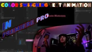 This Is How To Make Color Switching Text Animation In Premiere Pro 2022!