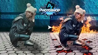 Photoshop Tutorial | How to create a Fire Effect on Background