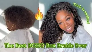 The Best Boho Box Braids You’ve Ever seen 🔥