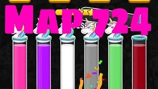color water sort 3D level 724