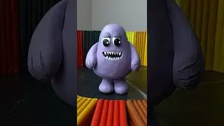 I made Grimace 😱 plasticine sculpting 