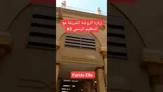 زيارة الروضة الشريفة مع التنظيم الرسمي 3# #farida_channel #اكسبلور #farida_ella #travel #الحج