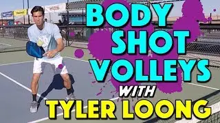 Body Shot Volleys with Tyler Loong | Pickleball Drill