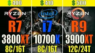 RYZEN 7 3800XT vs CORE i7 10700K vs RYZEN 9 3900XT | PC GAMES TEST |