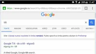 Tilt Google search on Phone