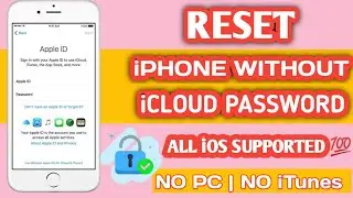 How To Reset iPhone Without iCloud Password||New Method 2024!