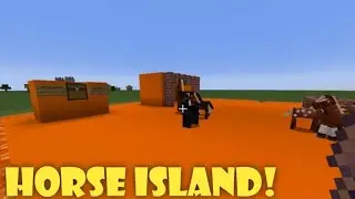 JUMPING TO HORSE ISLAND IN MOB FIGHTERS X! (Minecraft)