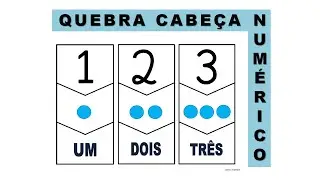 QUEBRA CABEÇA NUMÉRICO 1 AO 9 (NOME, NÚMERO E QUANTIDADE)