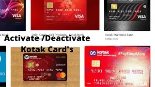 How To Activate /Deactivate Kotak Bank Debit Card in Telugu | Block Kotak Debit card in online