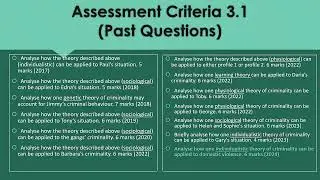 Criminology Unit Two Past questions and Gaps 2025 PowerPoint