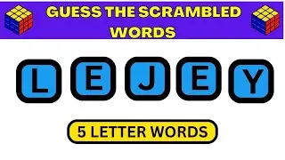 SCRAMBLED WORD GAME GUESS THE WORD GAME 5 LETTER WORD S 2