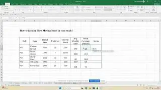 How to Identify Slow-Moving & Critical Stock Using Excel (Real Case Study)