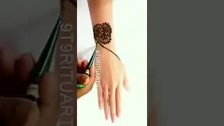 back hand mehndi design #mehndidesign #backhandmehndidesign #9t9rituarts