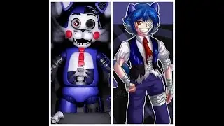 Five Nights at Candy's | CHARACTERS AS ANIME!