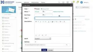 Adding an Event to Schoology Calendar from within the Course