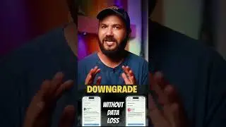 Downgrade ios 18 to 17 without data loss #shortsfeed #shorts #shortsvideo