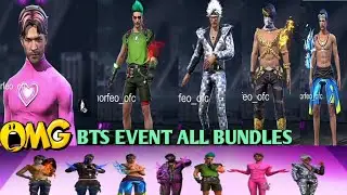 Free Fire x BTS Event All New Bundles 2022 | BTS Event Confirm Bundles | Upcoming Legendary Bundle