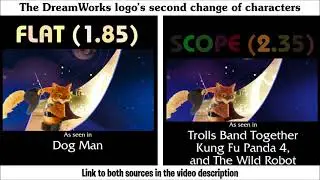 Aspect Ratio Comparison - The Current DreamWorks Logo's Second Character Display