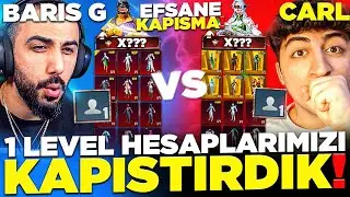 BARIŞ G'NİN 1 LEVEL DESTANSI HESABIYLA KENDİ 1 LEVEL DESTANSI HESABIMI KAPIŞTIRDIM❗ 😲 - PUBG Mobile