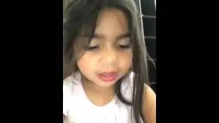 Zaara playing with makeup