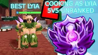 COOKING AS LYIA IN 5V5.. 🔥 ( ROBLOX BEDWARS)