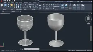 Tutorial AutoCAD Copa  Exercise Cup. ⚙⚙🍷